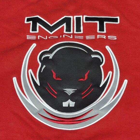 Colosseum MIT Engineers Mens XL Sweatshirt Cardinal Arch & Logo Embroidered - Picture 2 of 12